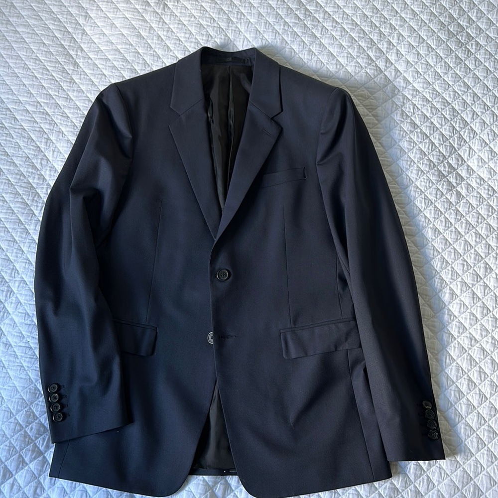 Theory wool slim fit Navy sport coat size 38r